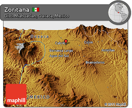 Physical 3D Map of Zoritana