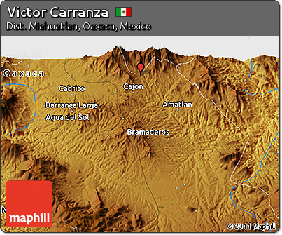 Physical 3D Map of Victor Carranza