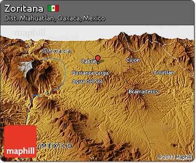 Physical 3D Map of Zoritana