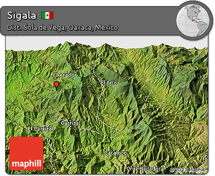 Satellite 3D Map of Sigala
