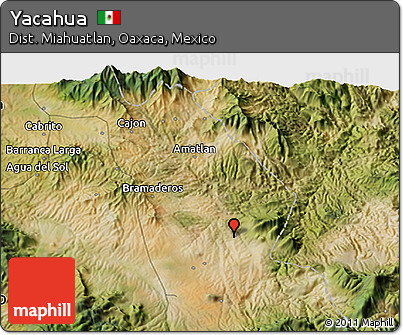Satellite 3D Map of Yacahua