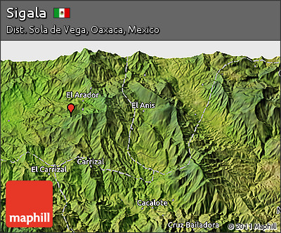 Satellite 3D Map of Sigala