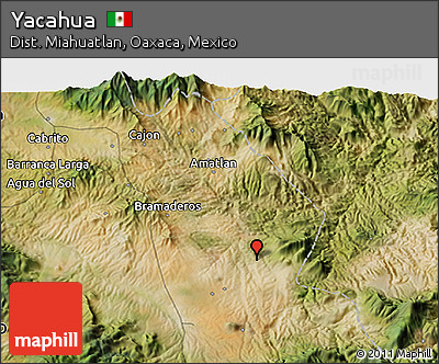 Satellite 3D Map of Yacahua