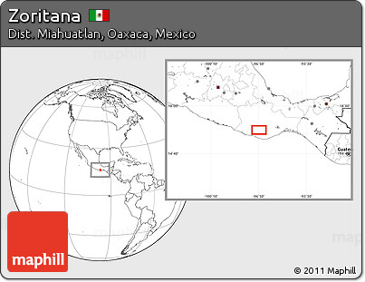 Blank Location Map of Zoritana