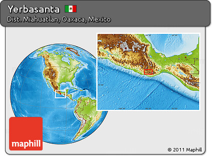 Physical Location Map of Yerbasanta