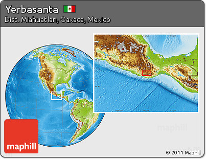Physical Location Map of Yerbasanta