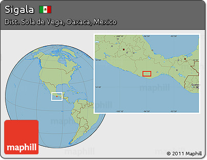 Savanna Style Location Map of Sigala