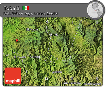 Satellite Map of Tobalá
