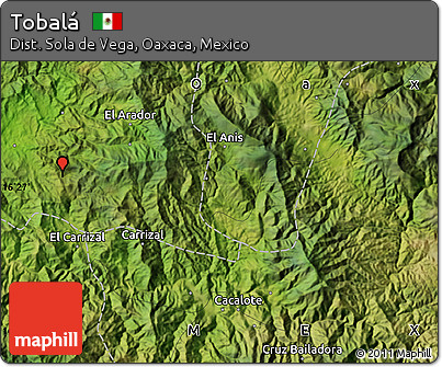 Satellite Map of Tobalá