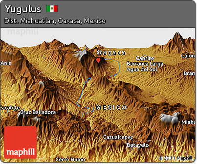 Physical Panoramic Map of Yugulus