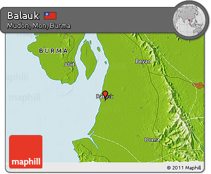 Physical 3D Map of Balauk