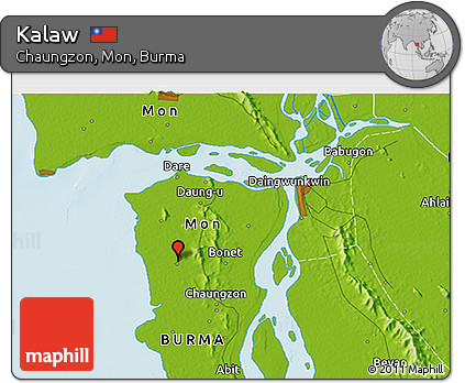 Physical 3D Map of Kalaw