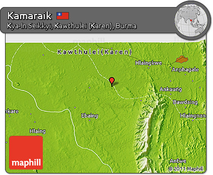 Physical 3D Map of Kamaraik