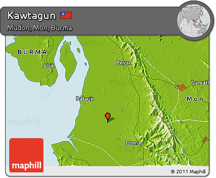 Physical 3D Map of Kawtagun