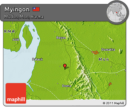 Physical 3D Map of Myingon