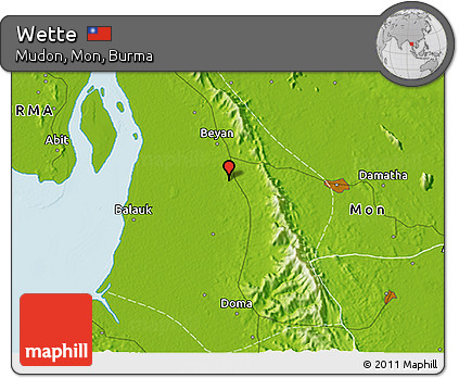 Physical 3D Map of Wette