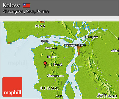 Physical 3D Map of Kalaw