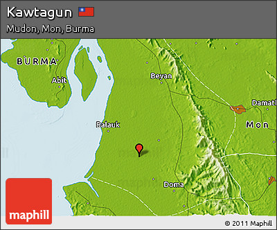 Physical 3D Map of Kawtagun