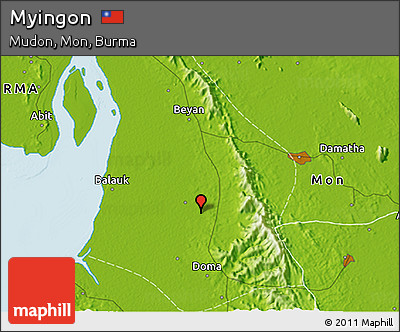 Physical 3D Map of Myingon