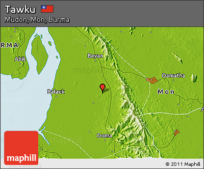 Physical 3D Map of Tawku