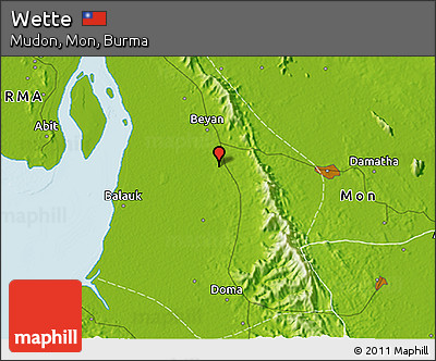 Physical 3D Map of Wette