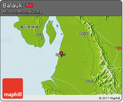 Physical 3D Map of Balauk