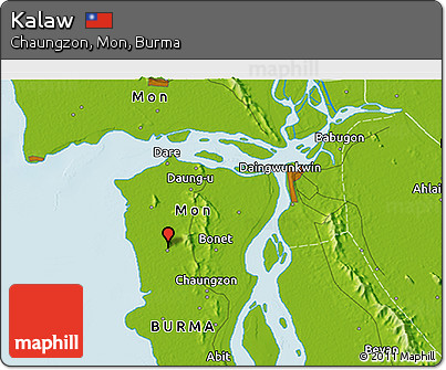 Physical 3D Map of Kalaw