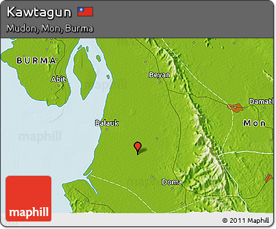 Physical 3D Map of Kawtagun