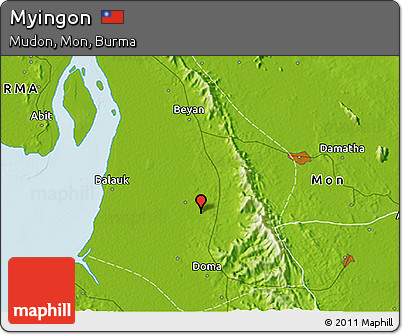 Physical 3D Map of Myingon