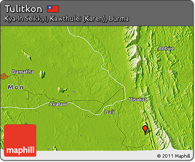 Physical 3D Map of Tulitkon