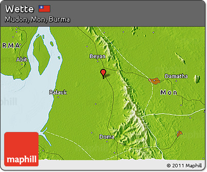 Physical 3D Map of Wette