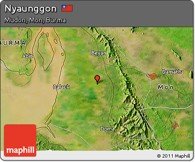 Satellite 3D Map of Nyaunggon