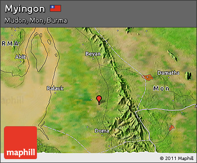 Satellite 3D Map of Myingon