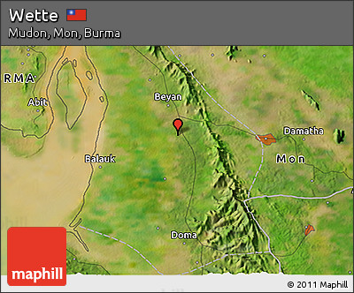 Satellite 3D Map of Wette