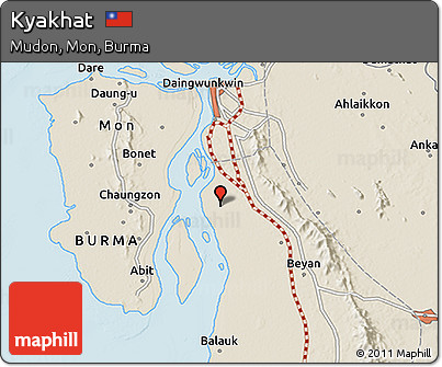 Shaded Relief 3D Map of Kyakhat