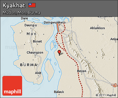 Shaded Relief 3D Map of Kyakhat