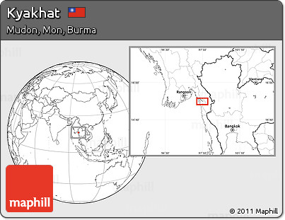 Blank Location Map of Kyakhat