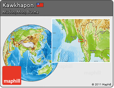 Physical Location Map of Kawkhapon