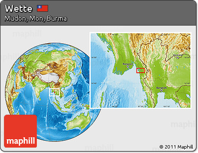Physical Location Map of Wette