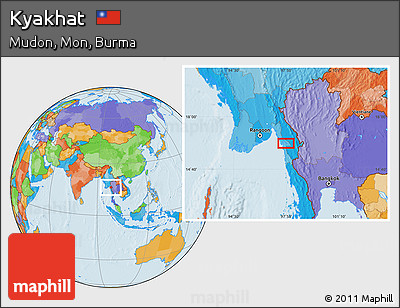 Political Location Map of Kyakhat