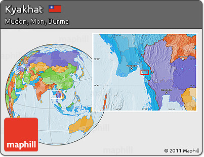 Political Location Map of Kyakhat