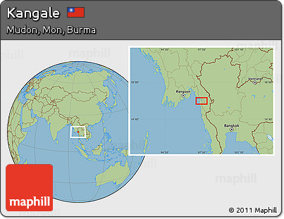 Savanna Style Location Map of Kangale