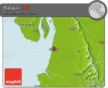 Physical Map of Balauk