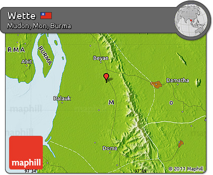 Physical Map of Wette