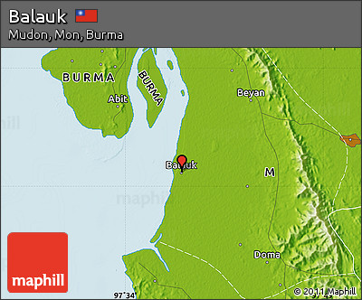 Physical Map of Balauk