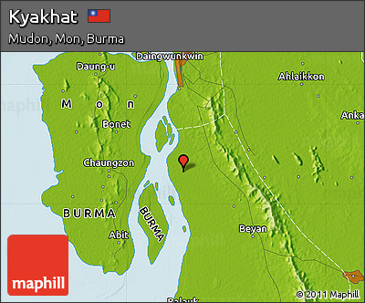 Physical Map of Kyakhat