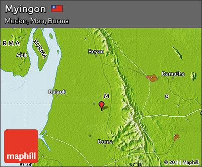 Physical Map of Myingon