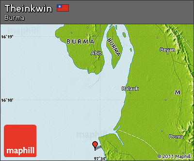 Physical Map of Theinkwin