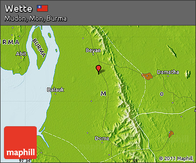 Physical Map of Wette