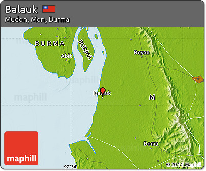 Physical Map of Balauk